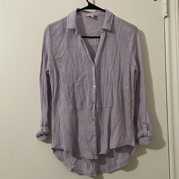 Lucky Brand Purple Button Down Shirt - Picture 1 of 6